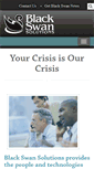 Mobile Screenshot of blackswancrisissolutions.com