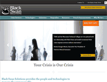 Tablet Screenshot of blackswancrisissolutions.com